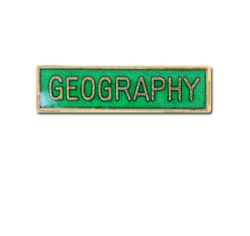 Geography Small Bar Badge 18