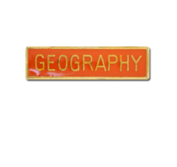 Geography Small Bar Badge 22