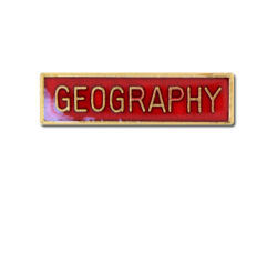 Geography Small Bar Badge 15