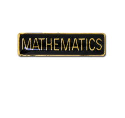 Mathematics Small Bar Badge 24