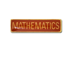 Mathematics Small Bar Badge 27