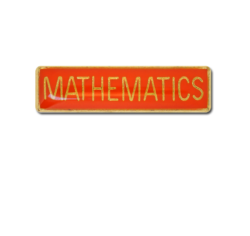 Mathematics Small Bar Badge 22