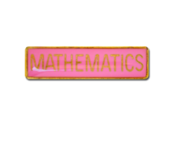 Mathematics Small Bar Badge 21