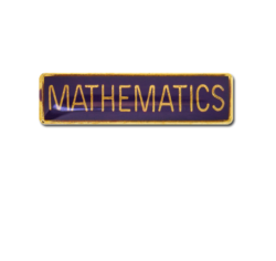 Mathematics Small Bar Badge 19