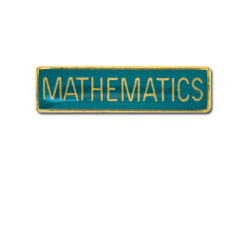 Mathematics Small Bar Badge 28