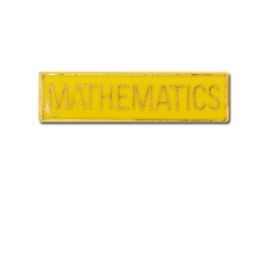 Mathematics Small Bar Badge 16