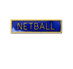 Netball Small Bar Badge 17