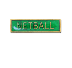 Netball Small Bar Badge 18