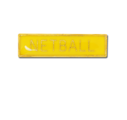 Netball Small Bar Badge 16