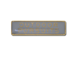 Outdoor Pursuits Small Bar Badge 26