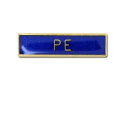 PE Small Bar Badge 17