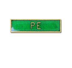 PE Small Bar Badge 18