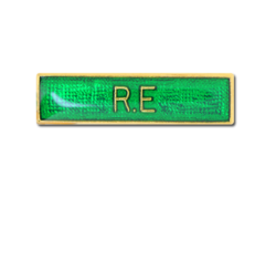 R.E Small Bar Badge 18