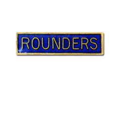 Rounders Small Bar Badge 17