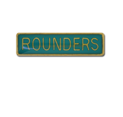 Rounders Small Bar Badge 28
