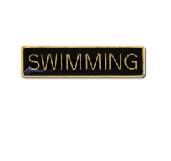Swimming Small Bar Badge 24