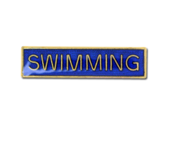 Swimming Small Bar Badge 17