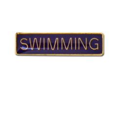Swimming Small Bar Badge 19