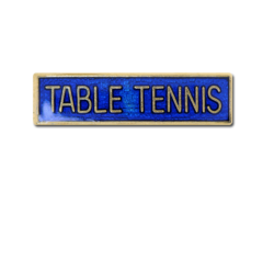 Table Tennis Small Bar Badge 17