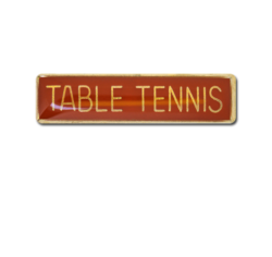 Table Tennis Small Bar Badge 27