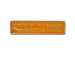 Table Tennis Small Bar Badge 25