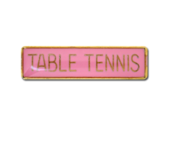 Table Tennis Small Bar Badge 21