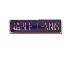 Table Tennis Small Bar Badge 19