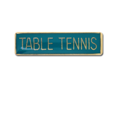 Table Tennis Small Bar Badge 28