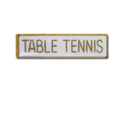 Table Tennis Small Bar Badge 20