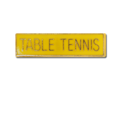 Table Tennis Small Bar Badge 16