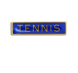 Tennis Small Bar Badge 17