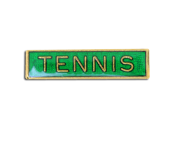 Tennis Small Bar Badge 18