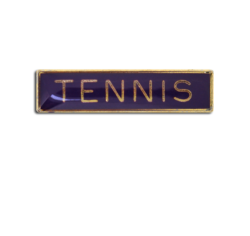 Tennis Small Bar Badge 19