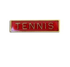 Tennis Small Bar Badge