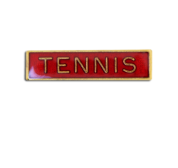 Tennis Small Bar Badge 15