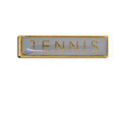 Tennis Small Bar Badge 26