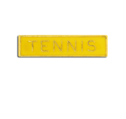 Tennis Small Bar Badge 16