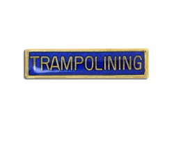 Trampolining Small Bar Badge 17