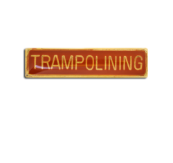 Trampolining Small Bar Badge 27