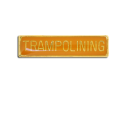 Trampolining Small Bar Badge 25