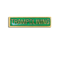 Trampolining Small Bar Badge 18