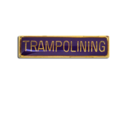 Trampolining Small Bar Badge 19