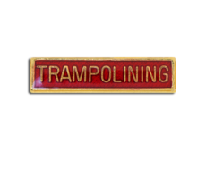 Trampolining Small Bar Badge
