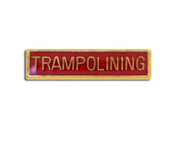 Trampolining Small Bar Badge 15