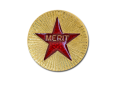 Enamelled Merit Round Badge