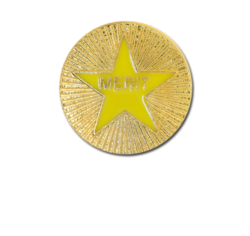 Enamelled Merit Round Badge 16