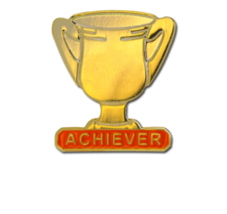 Achiever Trophies - Gold Trophy Badge 22