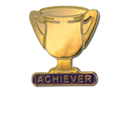 Achiever Trophies - Gold Trophy Badge 19