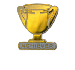 Achiever Trophies - Gold Trophy Badge 26