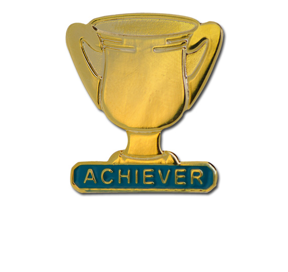 Achiever Trophies - Gold Trophy Badge 14